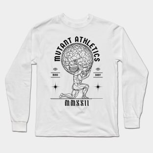 Mutant Athletics Atlas White Long Sleeve T-Shirt